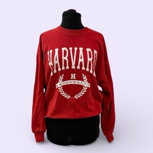 H&M Red Harvard University Sweater